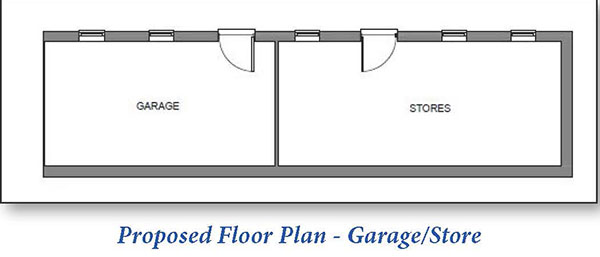 Lot: 81 - LAND WITH CONSENT FOR DETACHED DWELLING - Proposed Floor Plan - Garage/Store